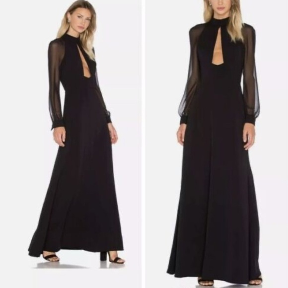 Jill Stuart Dresses & Skirts - Jill Jill Stuart Black Keyhole Gown NWT